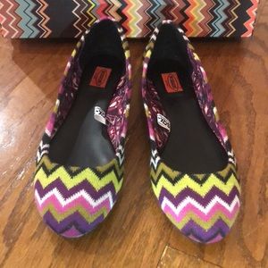 Missoni for Target Zigzag Flats - Purple, Green, Black